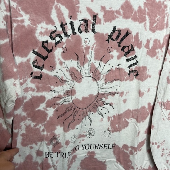 BDG Urban Outfitters Celestial Plane Be True To Yourself L/S T Shirt Sz Small! - Picture 2 of 5